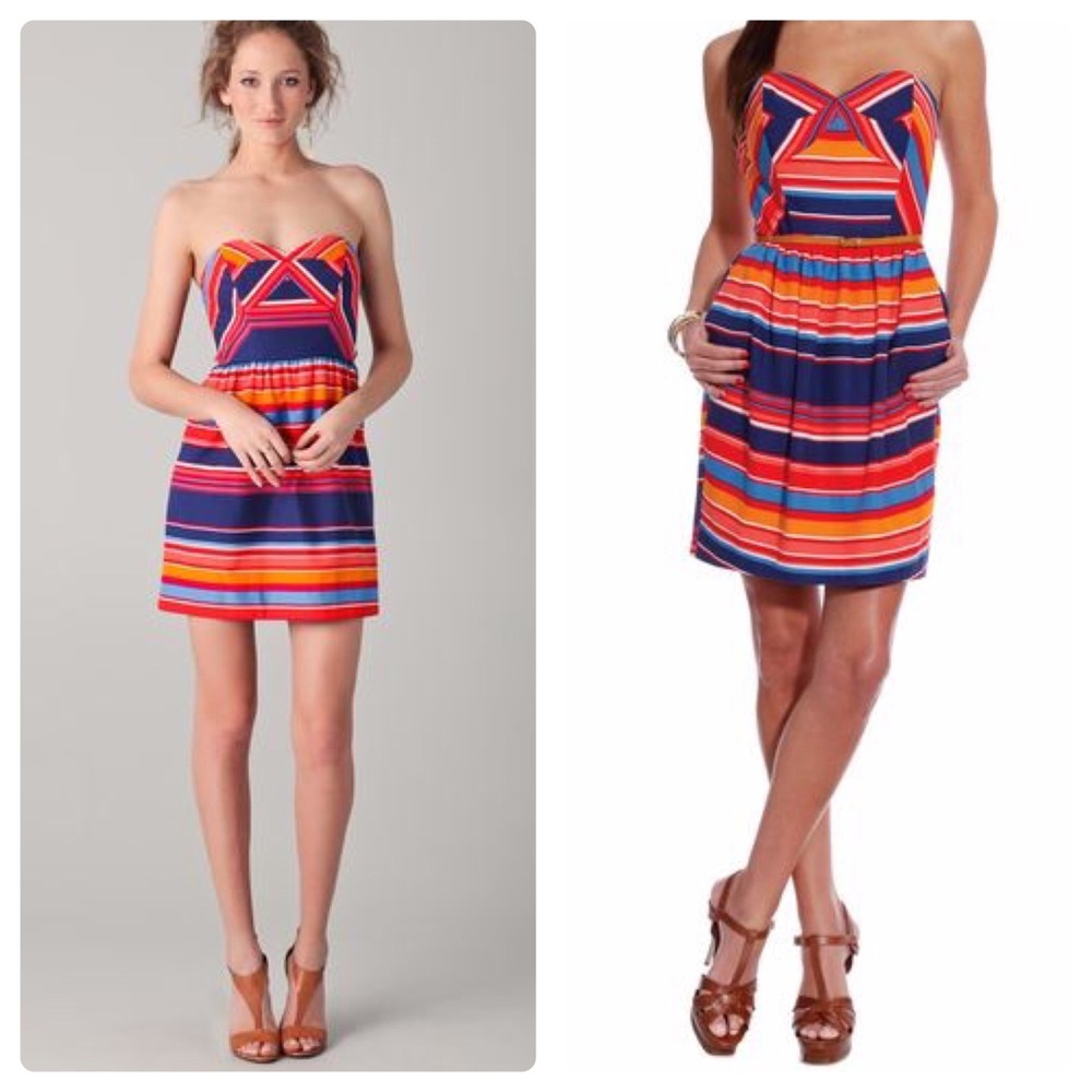 Shoshanna Frannie Striped Dress 6